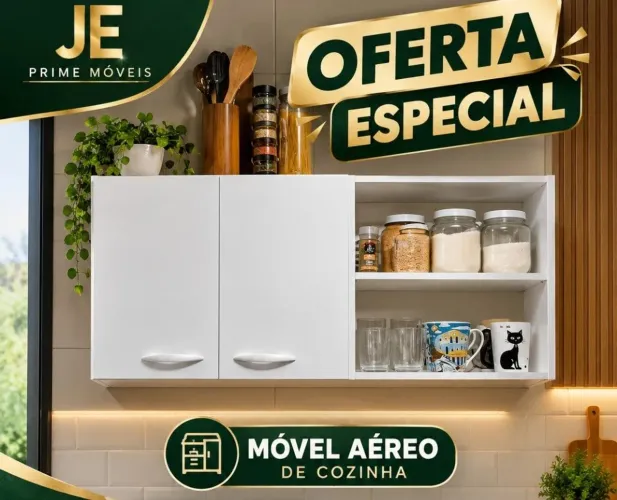 Armário aéreo em mdf 2 portas