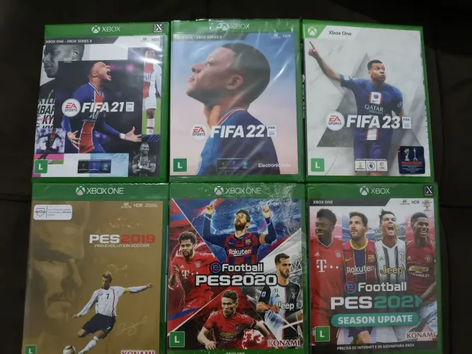 Coleção de Jogos FIFA e PES para Xbox One Series X Original