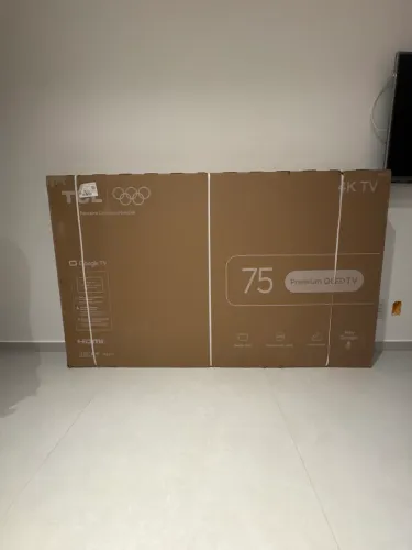 SMART TV TCL 75 POLEGADAS P7L QLED 4K NOVA LACRADA COM NOTA FISCAL 07/07/2026