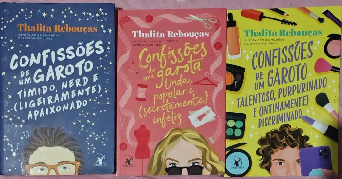 Coleção Confissões Thalita Rebouças 3 livros - ótimo estado