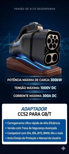 Carregador turbo de carro elétrico CCS2 para GB/T (300A DC) ?