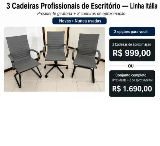 cadeiras de escritório