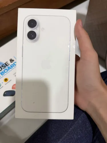 Caixa vazia do Iphone 16 branco
