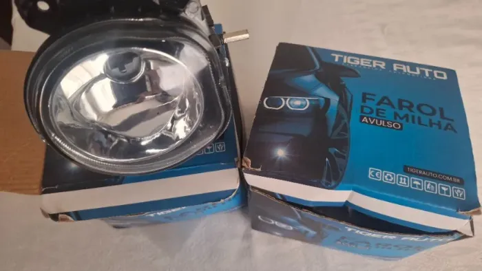 Kit farol de milha, com lâmpadas, compatível com veículos fiat