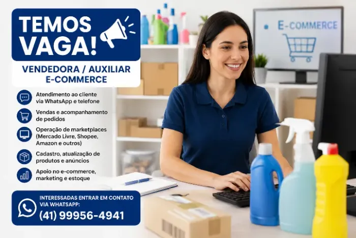 Vendedora, vendas e comercial