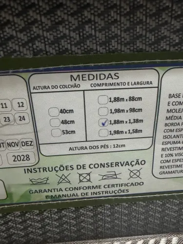 CAMA SEMINOVA - COM MOLA CONJUGADA - ótimo estado, foi usada pouquíssimas vezes