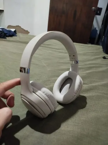 Headphone Bluetooth Havit H630BT - Branco/Bege (Apenas 3 meses de uso!)
