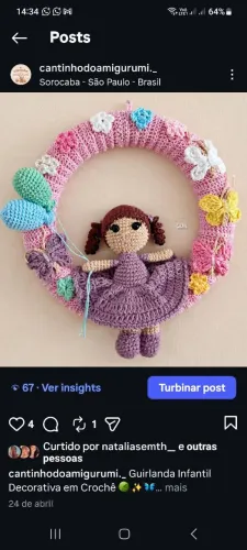 Guirlanda amigurumi