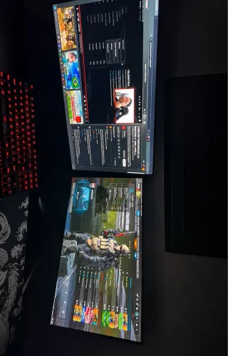 Kit 2 Monitores Gamer SuperFrame 27? 300Hz + Concórdia 23.8? 165Hz Full HD