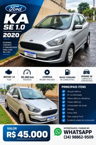 Ford KA 1.0 Se/se Plus Tivct Flex 5P 2020