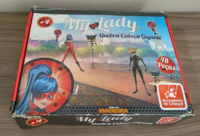Quebra cabeça de madeira My Lady 48peças Gigante ( Completo Usado)