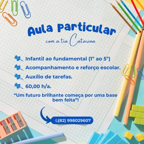 Reforço escolar/aula particular