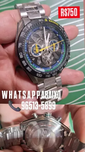 Relógio TAG HEUER - MODELO CARRERA SENNA MULTIFUNCIONAL  - EDIÇÃO LIMITADA