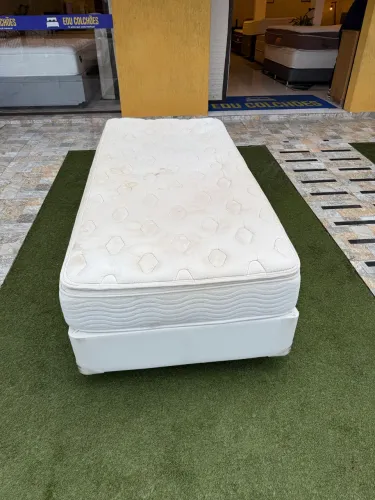 Cama de Solteiro com colchão USADO 2 X 1 - Entrego!