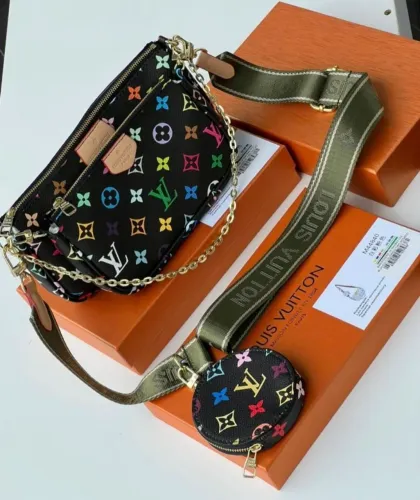 Bolsa Louis Vuitton Multi Pochette Colorida