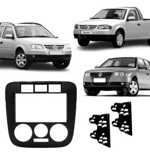 Moldura Permak 2 Din 7 Polegadas Vw Gol Parati Saveiro G4