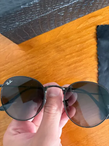 Óculos ray ban round flat lenses