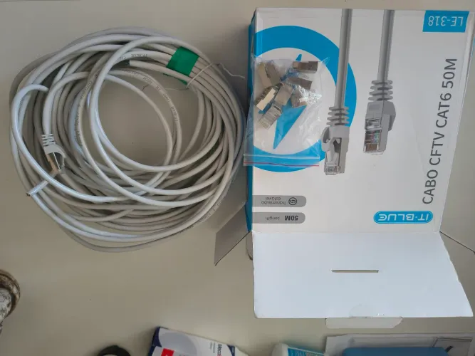 Cabo CFTV CAT6 20 metros 