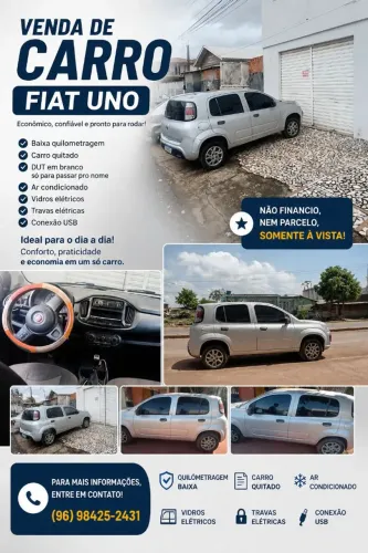 Fiat Uno Attractive 1.0 Flex 6V 5P 2017