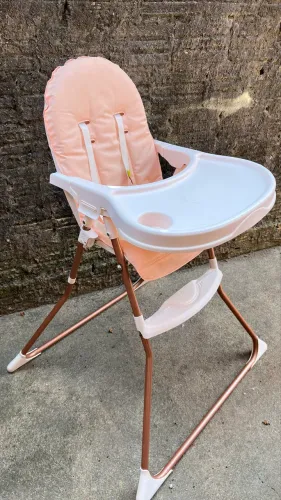 Cadeira de Alimentação Galzerano Rosa/Rose Gold - Conservada