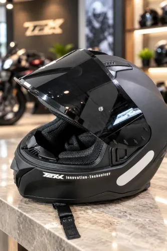 Capacete Texx Raptor preto fosco Muito novo com caixa 2 viseiras