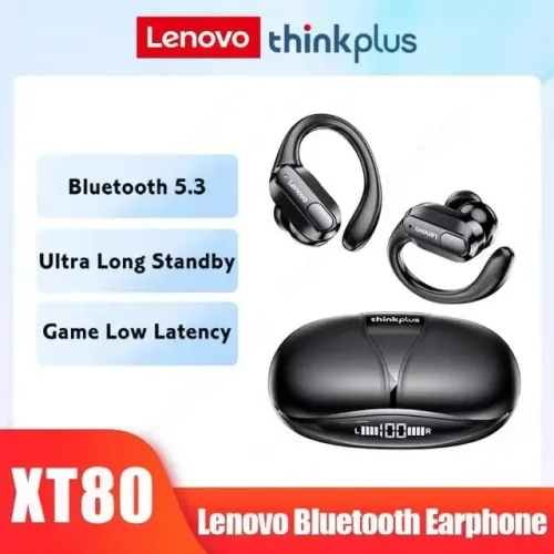Fone Bluetooth v5.3 Lenovo Thinkplus XT80 Esportes Original