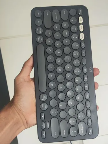 Teclado Logitech Pebble Keys 2 K380s Bluetooth Multidispositivos - Preto Grafite