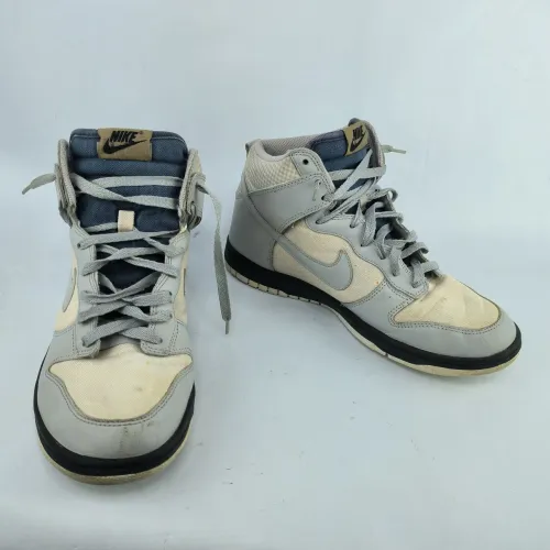tênis nike dunk high cinza bege 40