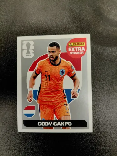 Figurinha Extra Sticker Cody Gakpo Prata(silver) - Copa 2026 - Legend