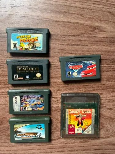 Lote 6 Jogos Game Boy Advance + Game Boy Color