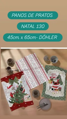 PANOS DE PRATOS NATAL 130<br>45cm x 65cm- DÖHLER