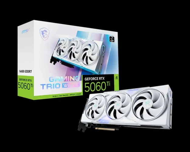 GeForce RTX? 5060 Ti 16G GAMING TRIO WHITE