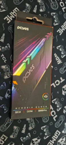 Memória RAM PCYES Gamer 32GB DDR4 3200MHz RGB - Nova Nunca Usada