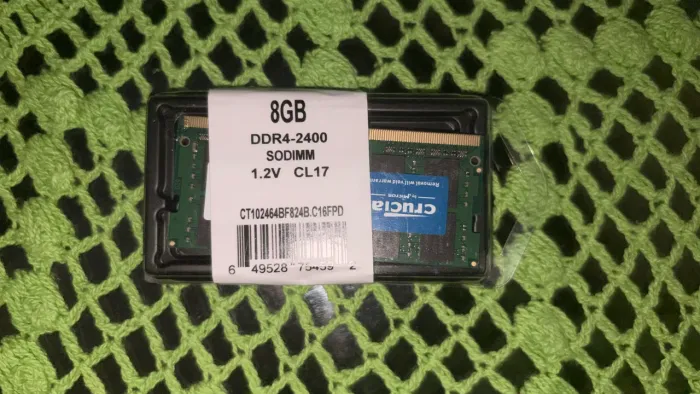 Memória RAM Crucial 8GB DDR4 2400MHz