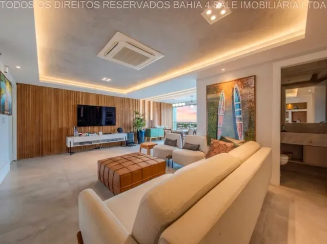 Jaguaribe, Apartamento Para Venda, 155m2, Nascente, Vista Mar, Andar Alto, 03 Quartos Com