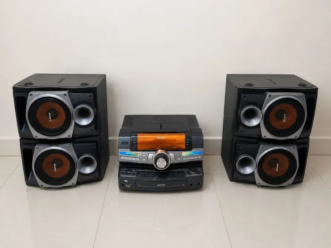 Sony HCD-ZUX9 Sistema de Som Completo - 4 Caixas + 3 CDs + USB
