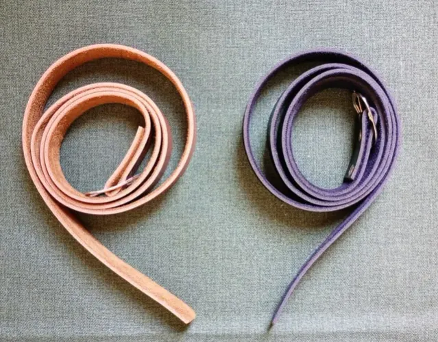 conjunto de cintos (preto e caramelo)
