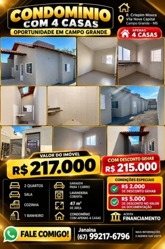 CONDOMÍNIO COM 4 CASAS?