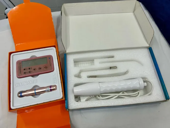 Mascara de limpeza de pele, alto frequência e caneta chamant II