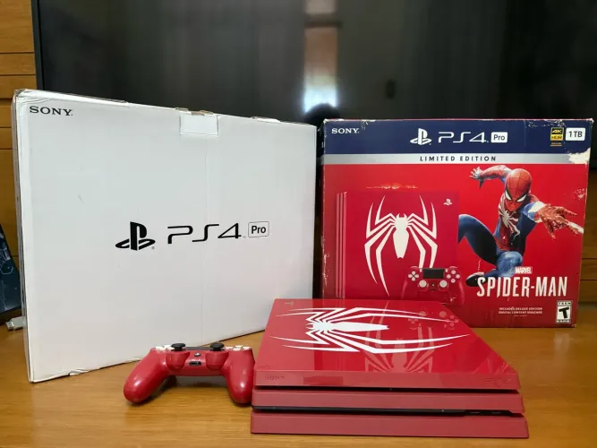 PlayStation 4 Pro SpiderMan Edition DESBLOQUEADO