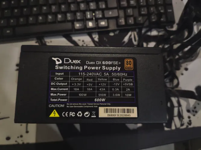 Fonte duex 600fse+ 80plus bronze