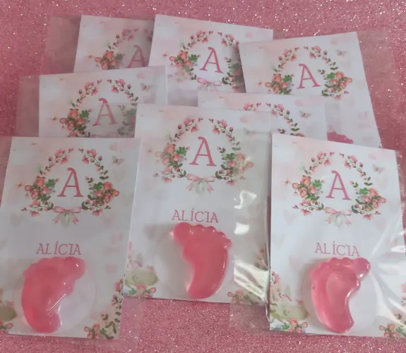 Lembrancinha para chá de bebê, saída maternidade, chá revelação
