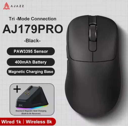 Mouse ajazz aj179 pro 8k sensor 3395