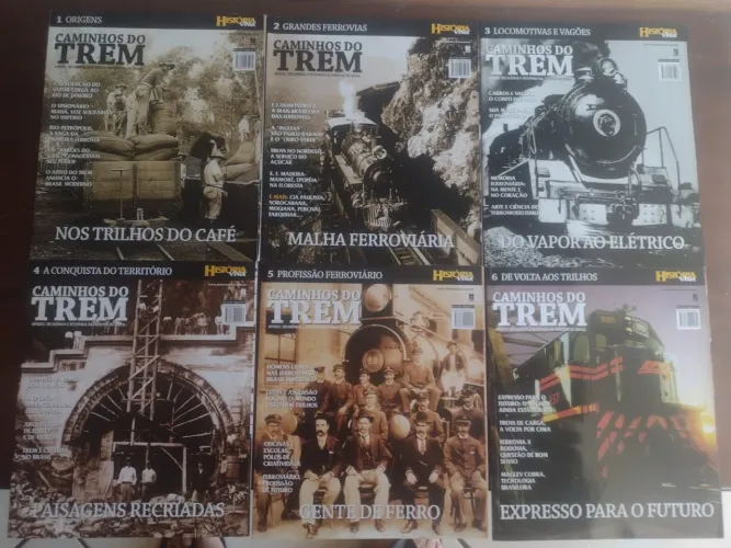 A coleção "Caminhos do Trem"