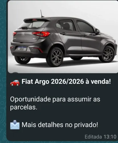 Fiat Argo Drive 1.0 6V Flex 2026