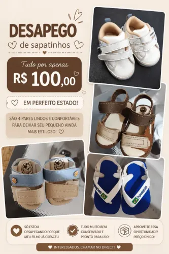 Desapego sapatinhos bebe