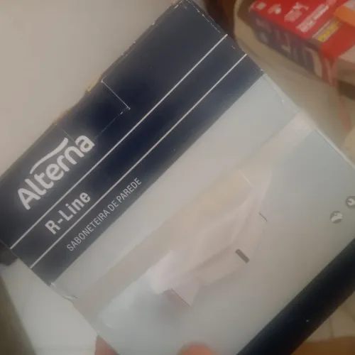 02 saboneteira alterna de parede luxo R-LINE novas