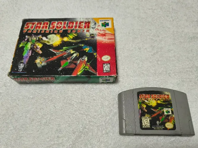 Star Soldier 64 Vanishing Earth (Nintendo 64) Cartucho e caixa