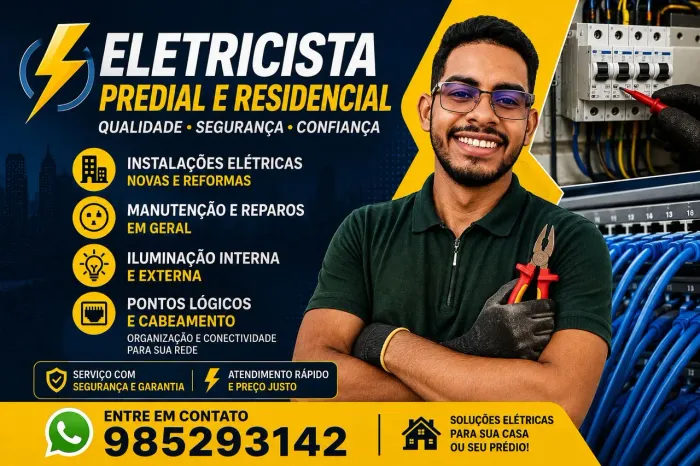 Eletricista predial e residencial
