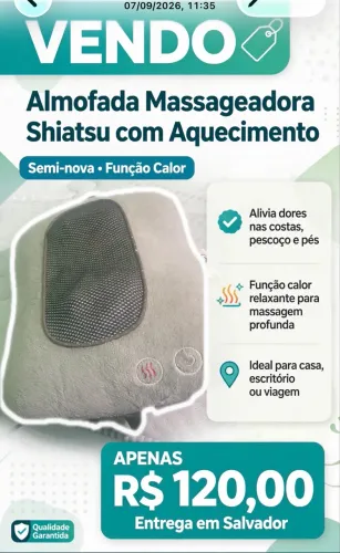 Almofada massageadora